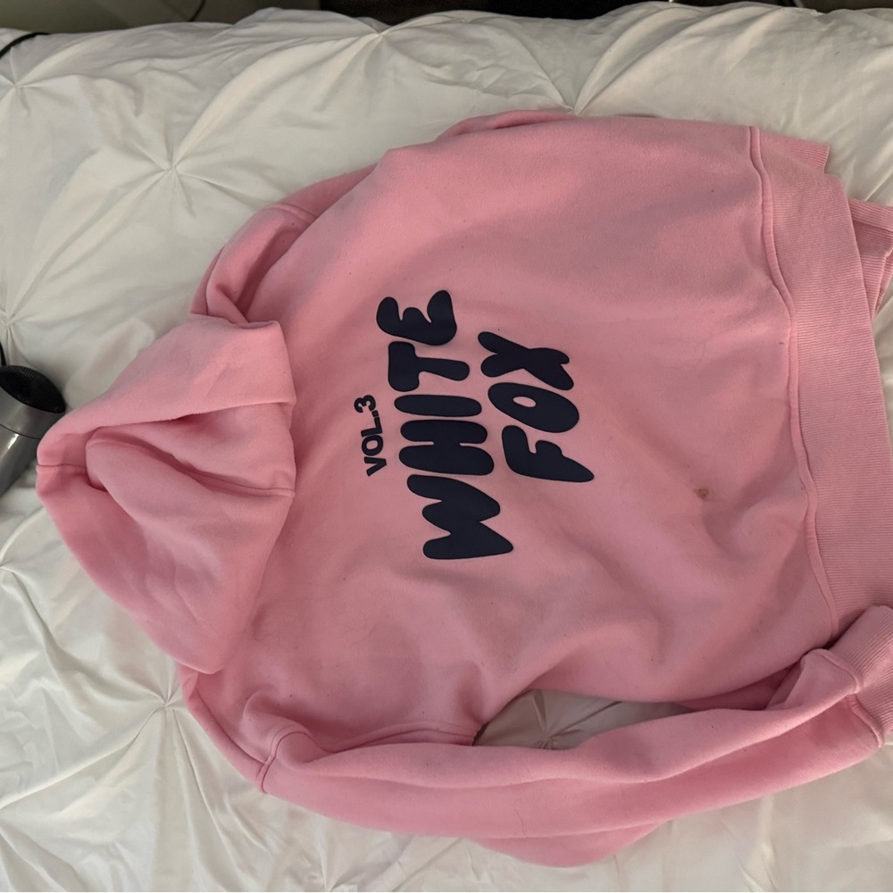 White Fox Boutique Pink Hoodie Sweater